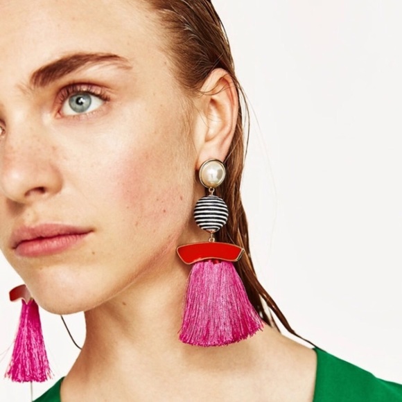 Zara Jewelry - ZARA Tassel Pearl Earrings